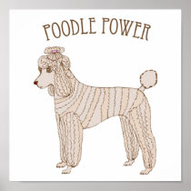 Poodle Power Poster