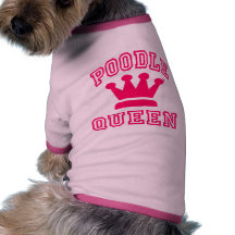 Poodle Queen Dog Tee Shirt