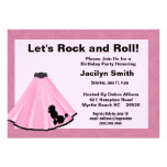 Poodle Skirt Birthday Party Invitations