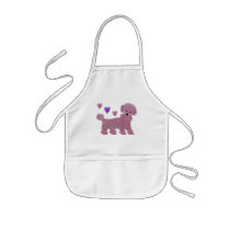 Poodle Valentine Hearts Aprons
