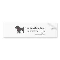 PoodleMiniBlkBrother Bumper Stickers
