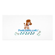 Poodlerific Doggy Goodness !! Personalized Photo Card