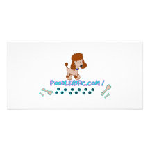 Poodlerific Doggy Goodness !! Personalized Photo Card