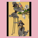 Poodles Writing Letters cards