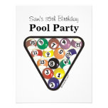 Pool Ball Rack Custom Invites