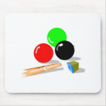 Pool Balls and Stick Mousepads