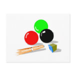 Pool Balls and Stick Post Card