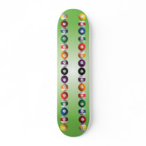Pool Balls / Billiards: Custom Skateboard