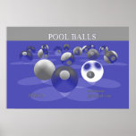 Pool Balls (Blue) (print)