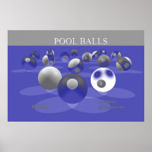 Pool Balls (Blue) (print)
