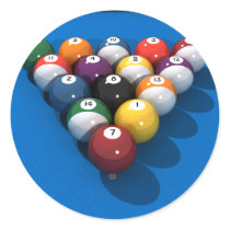 Pool Balls on Blue Felt: