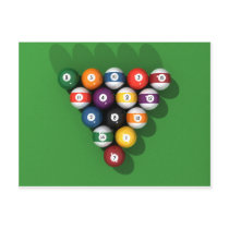 Pool Balls on Green Felt: