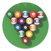 Pool Balls on Green Felt:
