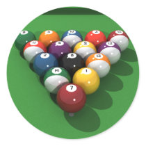 Pool Balls on Green Felt: