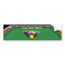 Pool Balls on Table: 3D Model: