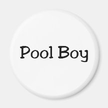 Pool Boy Refrigerator Magnet