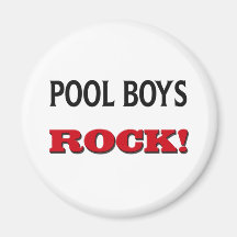 Pool Boys Rock Fridge Magnet