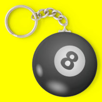 Pool - Eight Ball keychains