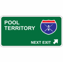 Pool Next Exit Photo Sculpture