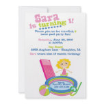 Pool Party Birthday invitations
