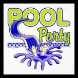 Pool Party Invitation invitations