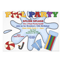 Pool Party Invitation