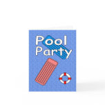 Pool Party Invitation cards
