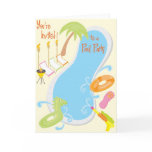 Pool Party Invitation Greeting Cards