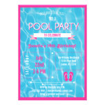 Pool Party Invitation Pink