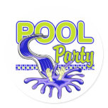 Pool Party stickers
