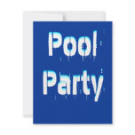 Pool Party Wave Casual Party Theme Invitation