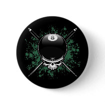 Pool Pirate 1 Pinback Buttons