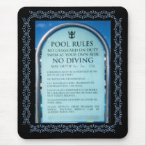 Pool Rules Mousepad