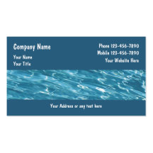 Pool Service Business Cards