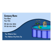 Pool Service Cards Business Card Templates