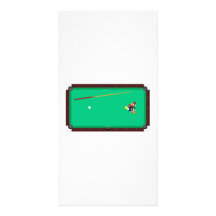 Pool Table Personalized Photo Card