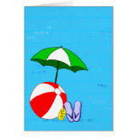 Pool Toys Blue Water Blank Art Card