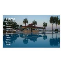 Pool View Business Card Template