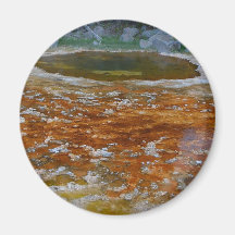Pools Yellowstone Hydrothermal Hot Spring Fridge Magnet