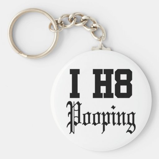 pooping key chain