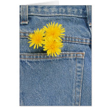 Poor man's bouquet greeting card