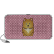 Pooranian Cartoon iPhone Speaker