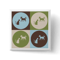 Pop Art Animal Control Pin