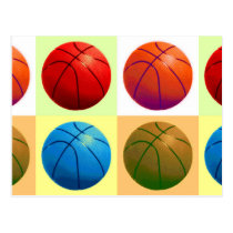 Pop Art Basketball postcards