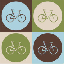 Pop Art Bicycling Cut Out