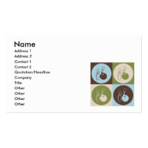 Pop Art Bowling Business Card