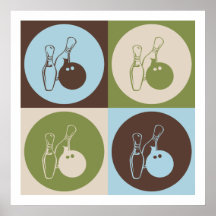 Pop Art Bowling Poster