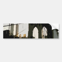Pop Art Brooklyn Bridge Bumper Stickers