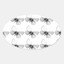 Pop Art Butterfly Stickers