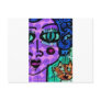 Pop Art Cat  Lady by Katie Pfeiffer Postcard
